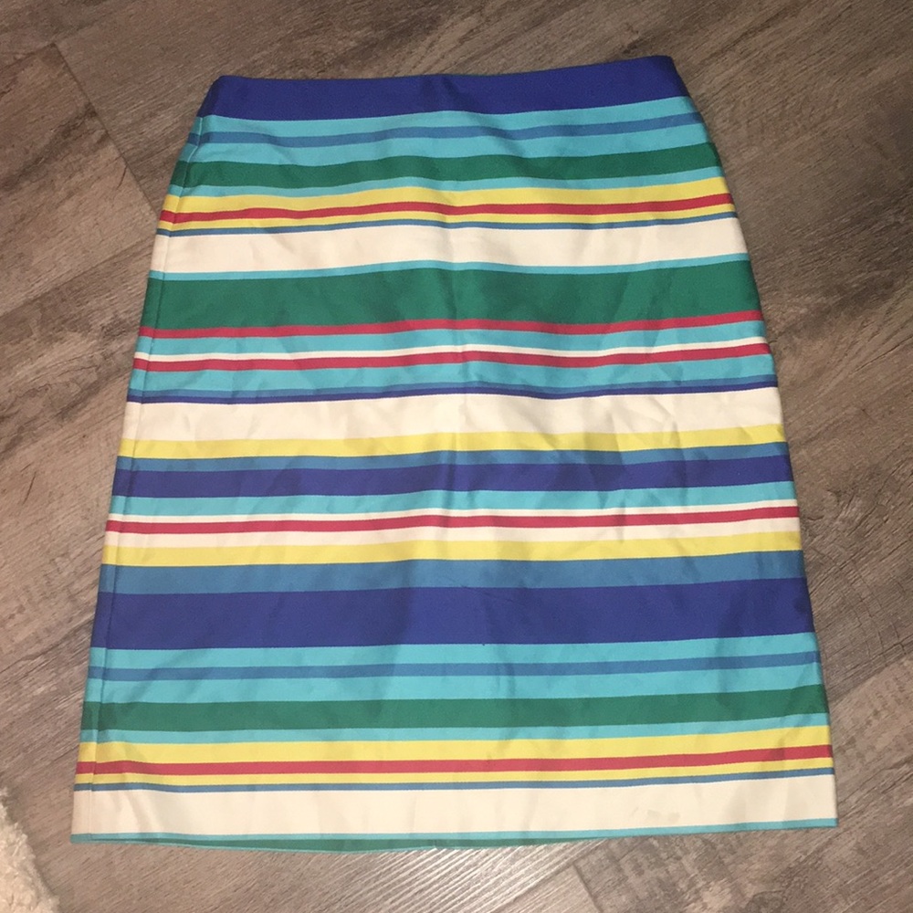 Talbots striped skirt